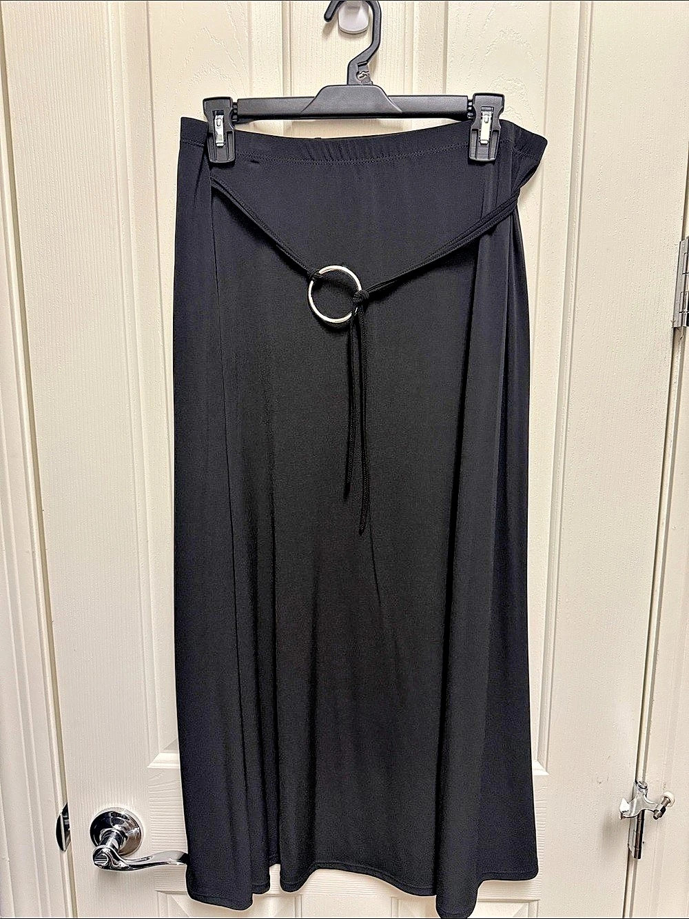 Goddess Black Maxi Skirt Large